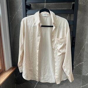 Abercrombie & Fitch Cream Button Down Shirt